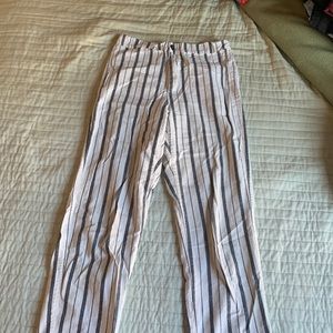 Brandy Melville striped ankle length pants, one size